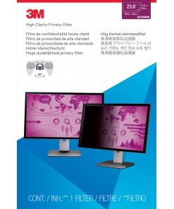 מגן פרטיות עם חדות גבוהה 3M™ | HC236W9B | High Clarity Privacy Filter for 23.6 Widescreen Monitor