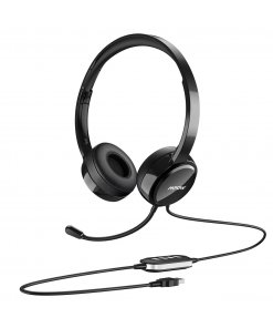 אוזניות + מיקרופון הכולל כפתור בית Mpow | MPPA071AB | M071 | USB Headset | PL
