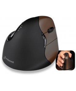 עכבר אלחוטי ארגונומי אנכי קטן – Evoluent | VM4SW | Small Wireless ergonomic VerticalMouse 4