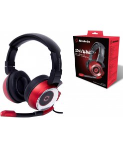 אוזניות גיימינג תואם רב פלטפורמות 7.1 ערוצים אדום | AverMedia | SonicWave-GH337 | USB | SMARTPHONE | CONSOLE CONTROLLER | RED | PC GAMING