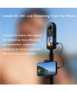 מצלמת 360 8K קאנדאו באיכות גבוהה KanDao Qoocam 8K 360 8K 7680X38403