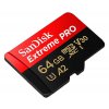 זיכרון פלאש - SanDisk MicroSD Extreme Pro 64GB (1)