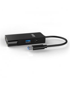 תחנת עגינה 2 יציאות מיני ST-LAB U-1030 HDMI USB LAN RJ45 (1)