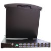 מגירה נשלפת לארון תקשורת LUGGAR HI-KVM16-17M LCD 17″ KVM 16 port wVGA connection (4)