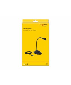 מיקרופון בסיס עם כפתורי השתקה וכיבוי חיבור USB אורך הכבל 1.7 מטר DELOCK D65871 (3)