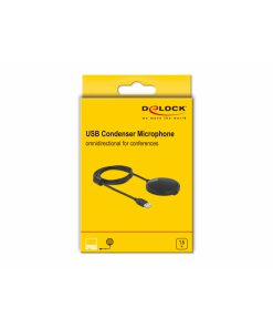 מיקרופון שולחן רב כיווני חיבור USB כולל חיבור אוזניות DELOCK D20672 (1)