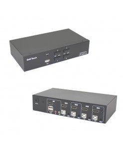 קופסאות מיתוג 4 פורטים HDMI 4K גולד-טאץ' Gold Touch KVM-HDMI-4-4K 4 Port HDMI KVM Switch (3)