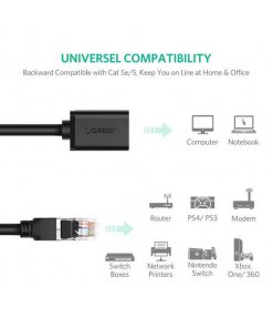 מתאם Cat6 זכר ל RJ45 נקבה אורך הכבל 2 מטר יוגרין UGREEN 11281 (2)
