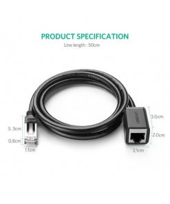 מתאם Cat6 זכר ל RJ45 נקבה אורך הכבל 2 מטר יוגרין UGREEN 11281 (4)