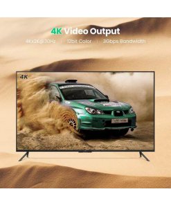 מתאם DP זכר ל HDMI נקבה איכות 4K אורך הכבל 0.25 מטר יוגרין UGREEN 40363 (2)