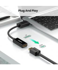 מתאם DP זכר ל HDMI נקבה איכות 4K אורך הכבל 0.25 מטר יוגרין UGREEN 40363 (4)