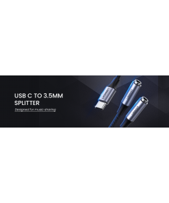 מתאם Type-C לשני חיבורי AUX3.5 יוגרין UGREEN 30732
