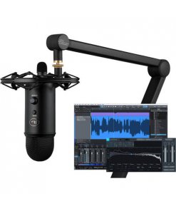 ערכת שידור מקצועית הכוללת אוזניות זרוע מסנן פופ ומעמד לאוזניות Logitech KBYUMKWSBA (3)