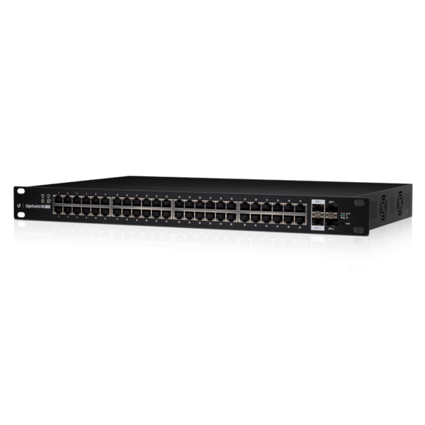 מתג 48 יציאות חיבור RJ-45 הספק 500W כולל ניטור והגדרות UbiquiTi | ES-48 ...